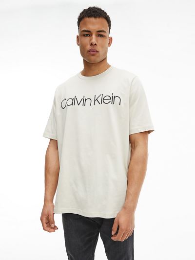 Calvin Klein Ruhák HU865110 | Calvin Klein Plus Size Organic Cotton Férfi Póló Szürke